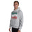 Man wearing The Woodlands High School Highlanders Sport Grey Classic Unisex Hoodie 227