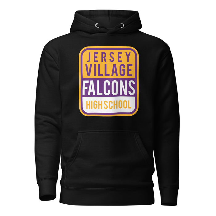 Jersey Village Falcons Premium Black Hoodie - Design 01