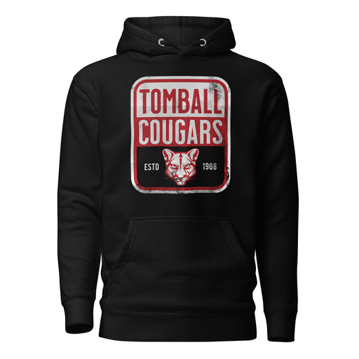 Tomball Cougars Premium Black Hoodie - Design 01