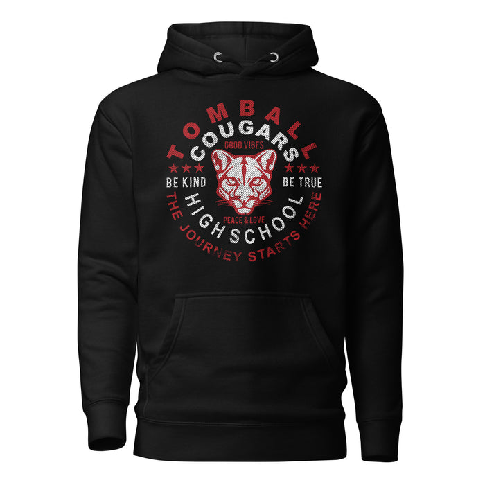 Tomball Cougars Premium Black Hoodie - Design 16