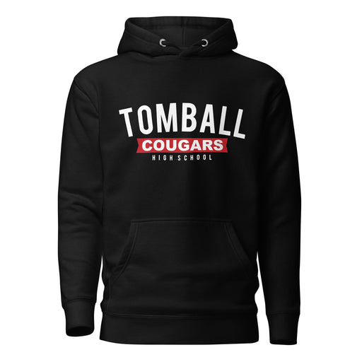 Tomball Cougars Premium Black Hoodie - Design 21