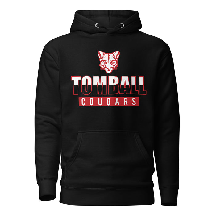 Tomball Cougars Premium Black Hoodie - Design 23