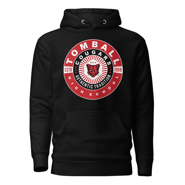 Tomball Cougars Premium Black Hoodie - Design 30