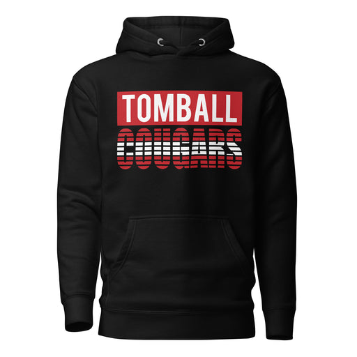 Tomball Cougars Premium Black Hoodie - Design 35