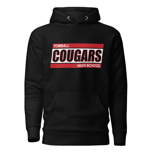 Tomball Cougars Premium Black Hoodie - Design 72