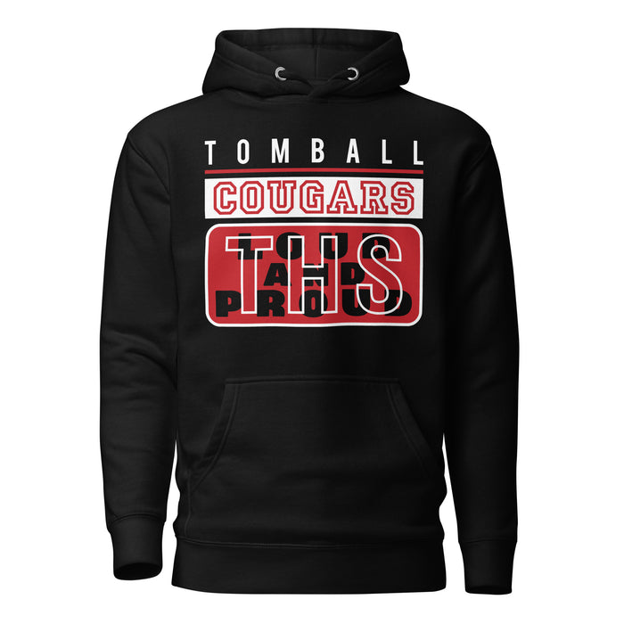 Tomball Cougars Premium Black Hoodie - Design 86