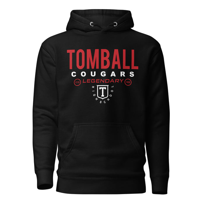 Tomball Cougars Premium Black Hoodie - Design 03