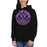 Woman wearing a Morton Ranch High School Mavericks Premium Black Hoodie 209