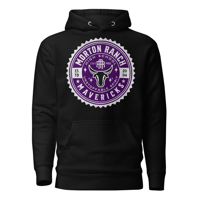 Morton Ranch High School Mavericks Premium Black Hoodie 213