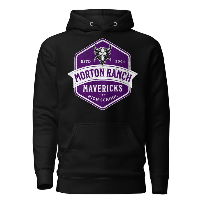 Morton Ranch High School Mavericks Premium Black Hoodie 216