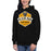 Woman wearing a Klein Oak High School Panthers Premium Black Hoodie 214