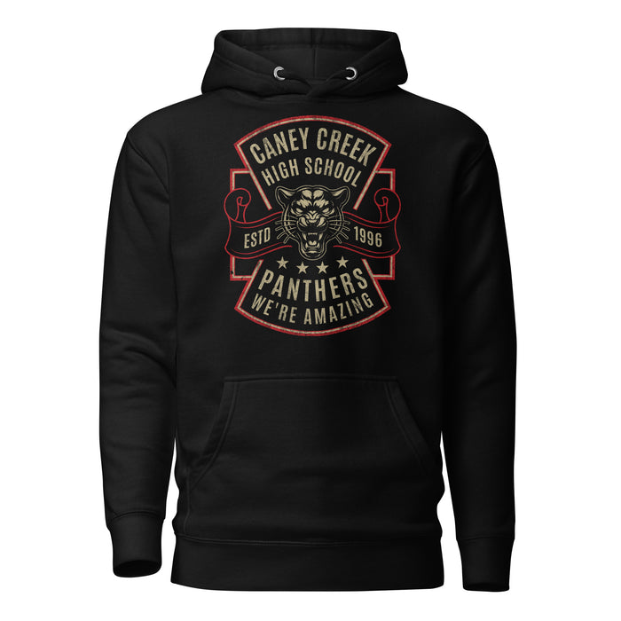 Caney Creek High School Panthers Black Premium Unisex Hoodie 207