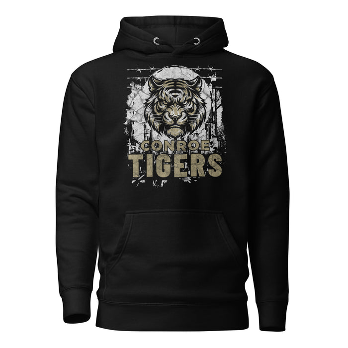 Conroe High School Tigers Black Premium Unisex Hoodie 202