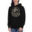 Woman wearing Conroe High School Tigers Black Premium Unisex Hoodie 206