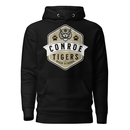 Conroe High School Tigers Black Premium Unisex Hoodie 209