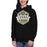 Woman wearing Conroe High School Tigers Black Premium Unisex Hoodie 209