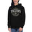 Woman wearing Conroe High School Tigers Black Premium Unisex Hoodie 213