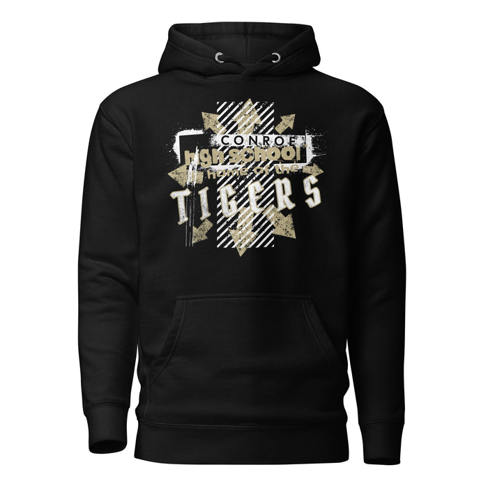 Conroe High School Tigers Black Premium Unisex Hoodie 214