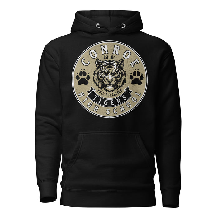 Conroe High School Tigers Black Premium Unisex Hoodie 215