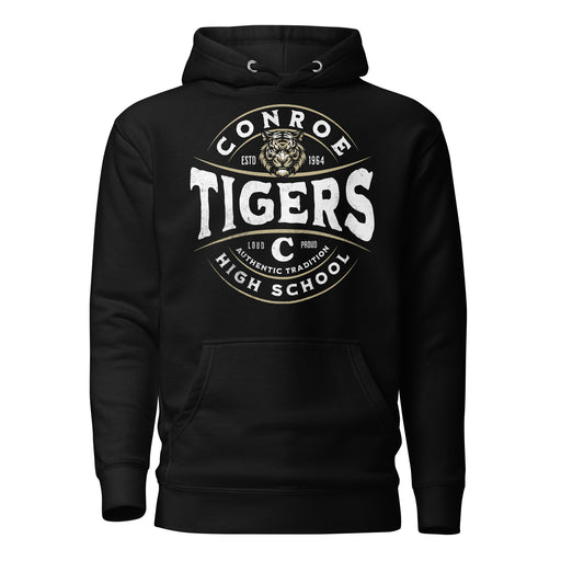 Conroe High School Tigers Black Premium Unisex Hoodie 218