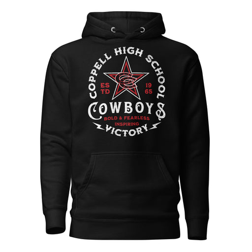 Coppell High School Cowboys Black Premium Unisex Hoodie 208