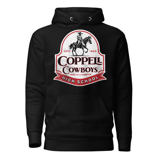 Coppell High School Cowboys Black Premium Unisex Hoodie 215