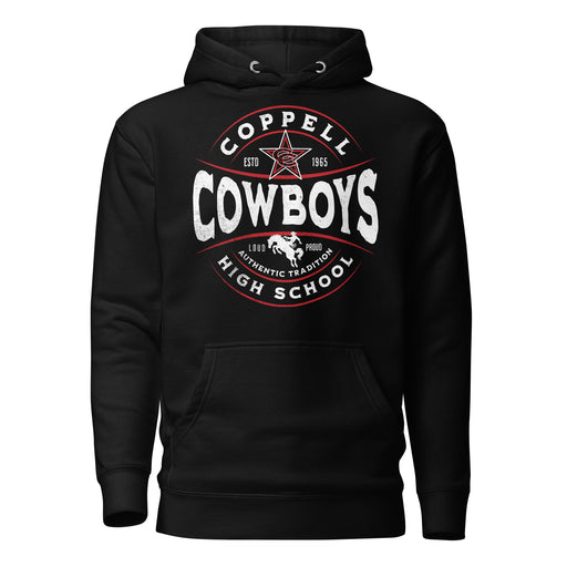 Coppell High School Cowboys Black Premium Unisex Hoodie 216