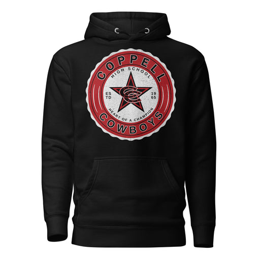 Coppell High School Cowboys Black Premium Unisex Hoodie 218