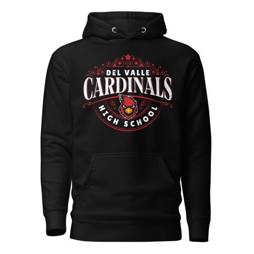 Del Valle High School Cardinals Black Premium Unisex Hoodie 211