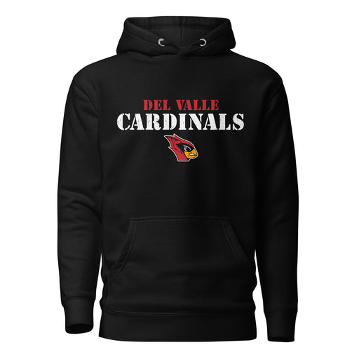 Del Valle High School Cardinals Black Premium Unisex Hoodie 221