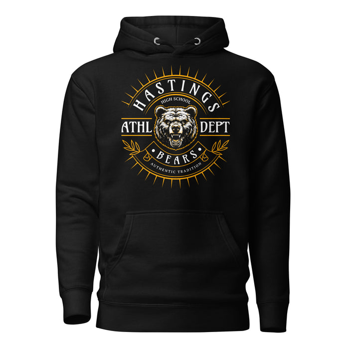 Hastings High School Bears Black Premium Unisex Hoodie 201