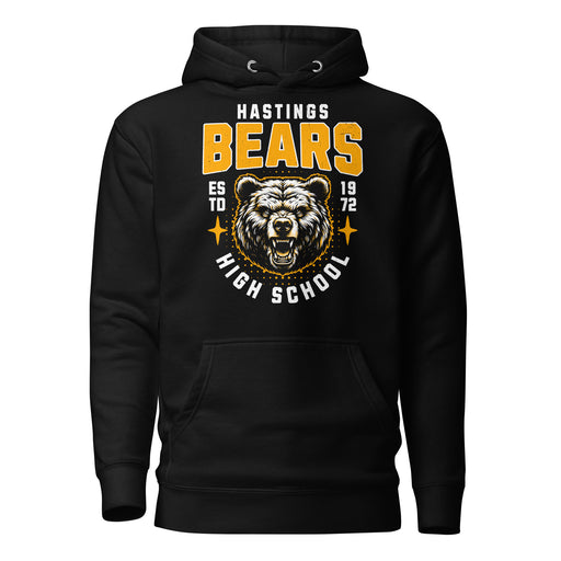 Hastings High School Bears Black Premium Unisex Hoodie 204