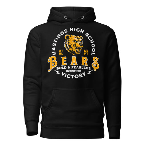 Hastings High School Bears Black Premium Unisex Hoodie 206