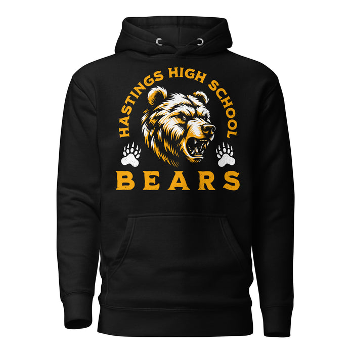 Hastings High School Bears Black Premium Unisex Hoodie 208