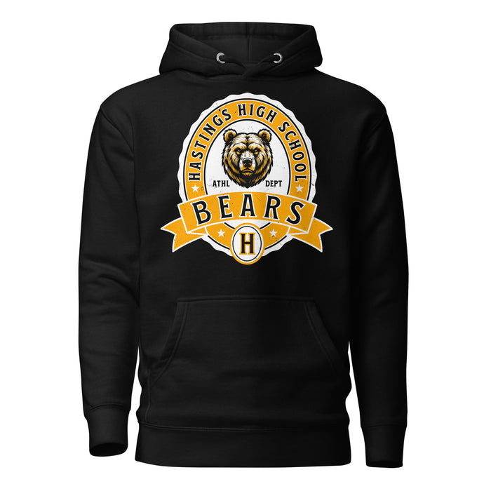 Hastings High School Bears Black Premium Unisex Hoodie 212