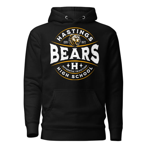 Hastings High School Bears Black Premium Unisex Hoodie 218