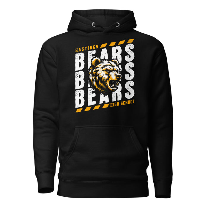 Hastings High School Bears Black Premium Unisex Hoodie 223