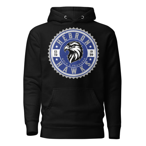 Hebron High School Hawks Black Premium Unisex Hoodie 203