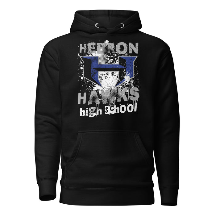 Hebron High School Hawks Black Premium Unisex Hoodie 205