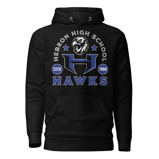 Hebron High School Hawks Black Premium Unisex Hoodie 208