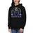 Woman wearing Hebron High School Hawks Black Premium Unisex Hoodie 208