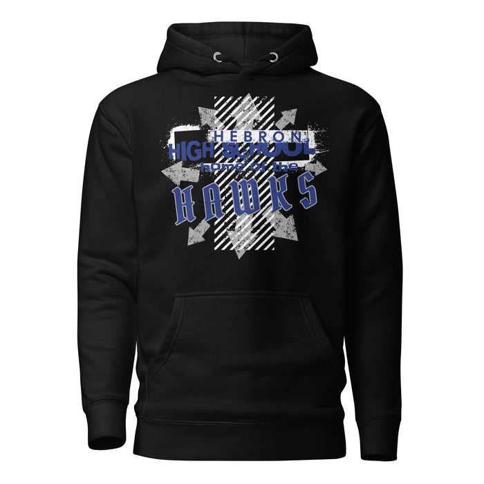 Hebron High School Hawks Black Premium Unisex Hoodie 210