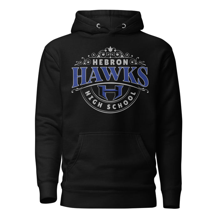 Hebron High School Hawks Black Premium Unisex Hoodie 211