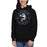 Woman wearing Hebron High School Hawks Black Premium Unisex Hoodie 214