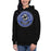 Woman wearing Hebron High School Hawks Black Premium Unisex Hoodie 215