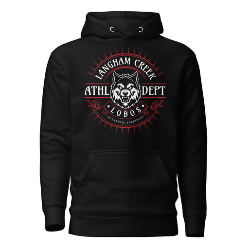 Langham Creek High School Lobos Black Premium Unisex Hoodie 201