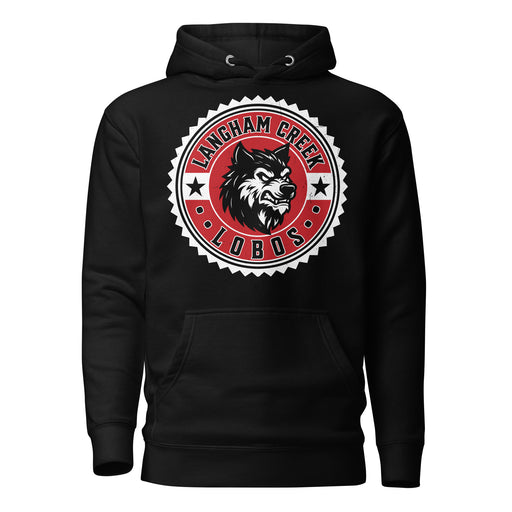 Langham Creek High School Lobos Black Premium Unisex Hoodie 203