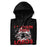 Neatly folded Langham Creek High School Lobos Black Premium Unisex Hoodie 205