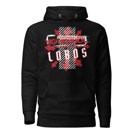 Langham Creek High School Lobos Black Premium Unisex Hoodie 210