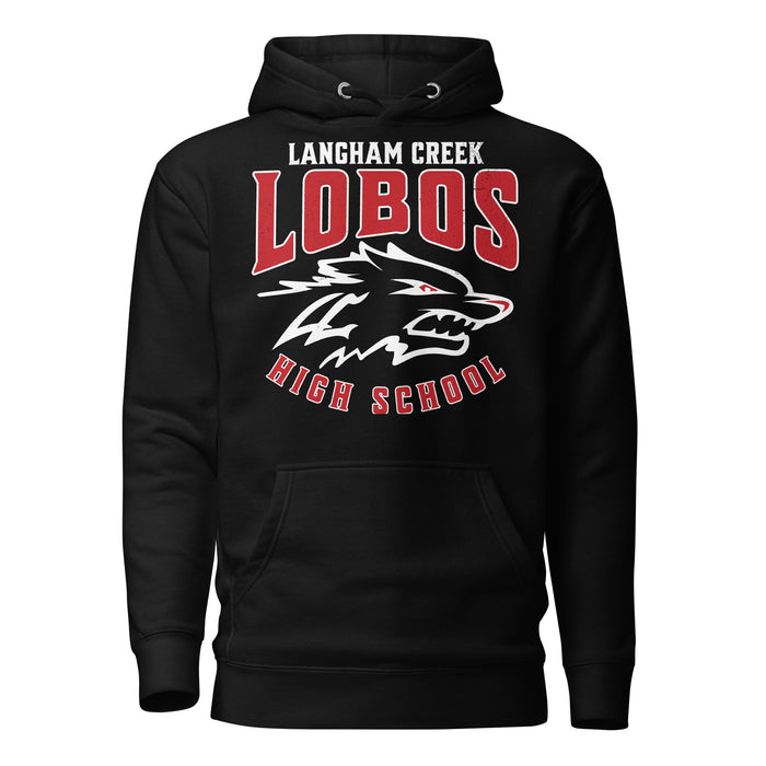 Langham Creek High School Lobos Black Premium Unisex Hoodie 213